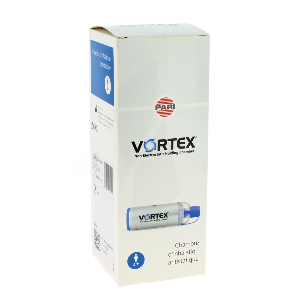 Vortex Chambre Inhalation Avec Embout Buccal 4ans Et +