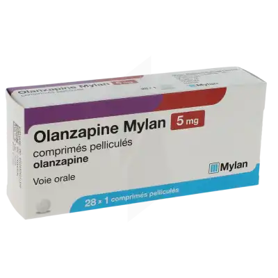 Olanzapine Mylan 5 Mg, Comprimé Pelliculé à Courbevoie