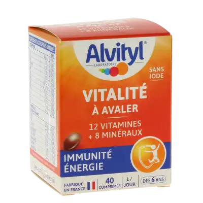 Alvityl Vitalité à Avaler Comprimés Boîte De 40 à Agen