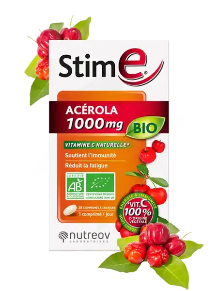 Nutreov Stim E Acérola 1000 Bio Comprimés B/28