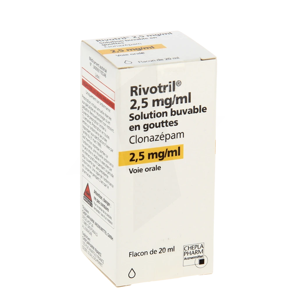 Rivotril 2,5 Mg/ml, Solution Buvable En Goutte