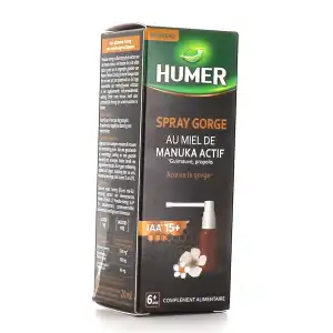Humer Spray Gorge Miel De Manuka Iaa 15+ Fl/20ml à Plaisir
