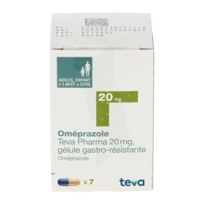 Omeprazole Teva Pharma 20 Mg, Gélule Gastro-résistante