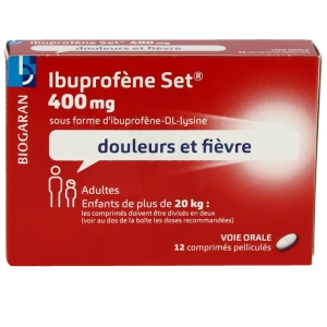 Ibuprofene Set 400 Mg, Comprimé Pelliculé