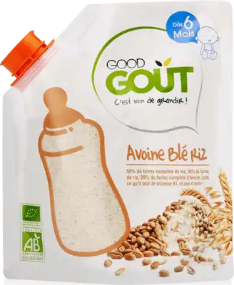 Good Goût Alimentation Infantile Avoine Blé Riz Sachet/200g à PODENSAC