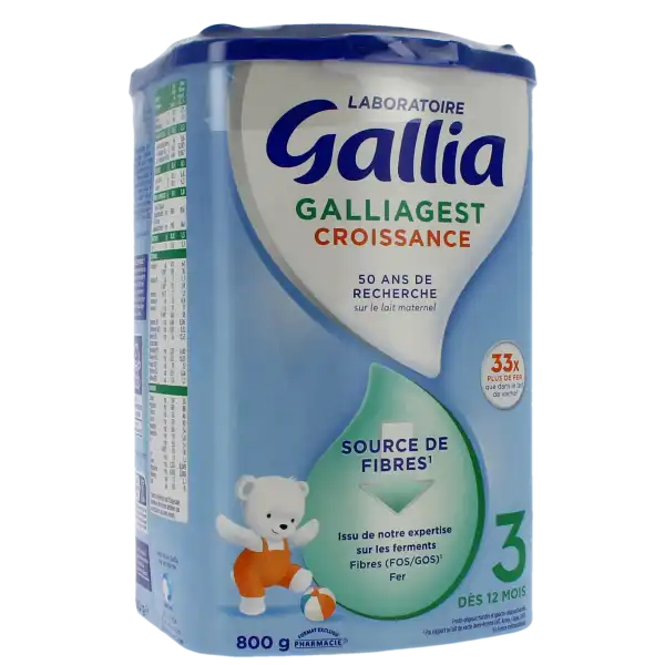 GALLIA GALLIAGEST CROISSANCE Lait en poudre B/800g