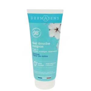 Dermasens Gel Douche Surgras 3 En 1 Fleur De Coton T/200ml