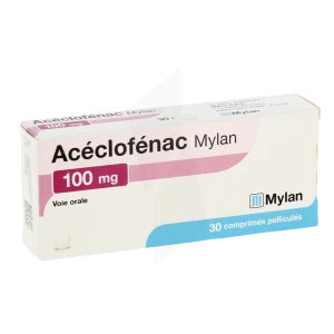 Aceclofenac Viatris 100 Mg, Comprimé Pelliculé