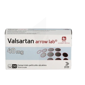 Valsartan Arrow Lab 40 Mg, Comprimé Pelliculé Sécable