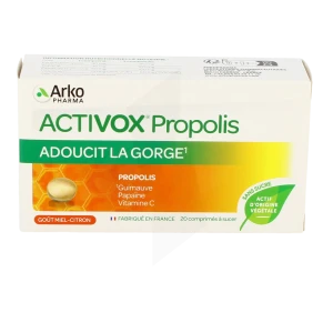 Arkopharma Activox Propolis Comprimés à Sucer Miel-citron B/20