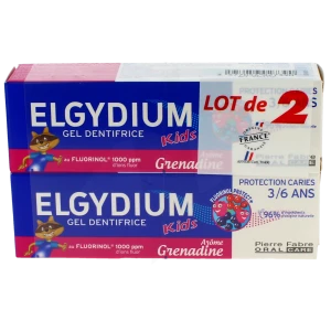 Elgydium Kids Protection Caries Pâte Dentifrice Grenadine 2t/50ml