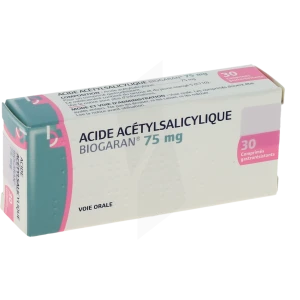 Acide Acetylsalicylique Biogaran 75 Mg, Comprimé Gastro-résistant
