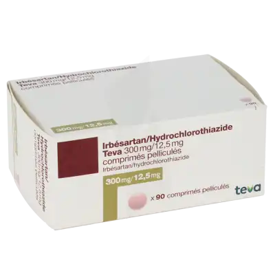 Irbesartan Hydrochlorothiazide Teva 300 Mg/12,5 Mg, Comprimé Pelliculé à CHAMPAGNOLE