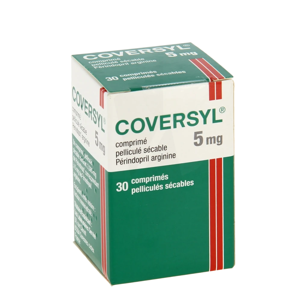 Coversyl 5 Mg, Comprimé Pelliculé Sécable