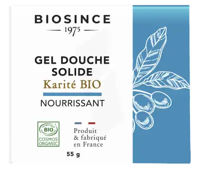 Biosince 1975 Gel Douche Solide Karité Bio Nourrissant 55g à Nice