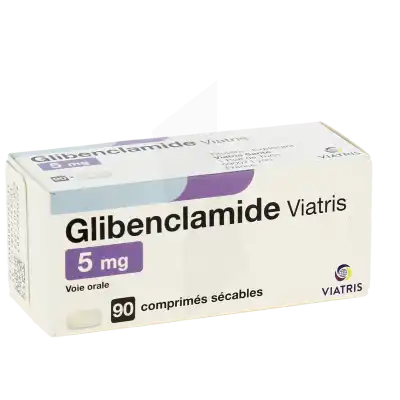 GLIBENCLAMIDE VIATRIS 5 mg, comprimé sécable