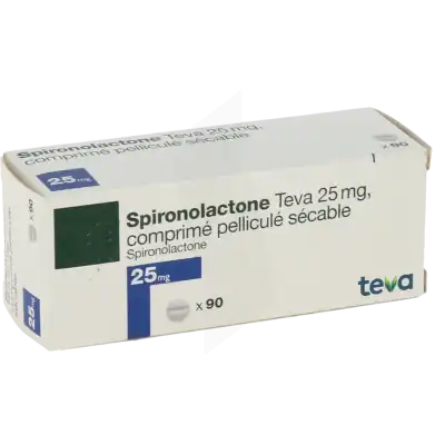 Spironolactone Teva 25 Mg, Comprimé Pelliculé Sécable à TOULOUSE