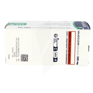 Valaciclovir Biogaran 500 Mg, Comprimé Pelliculé