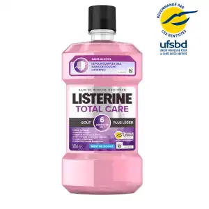 Acheter Listerine Total Care Bain bouche goût plus léger Fl/500ml à LE LAVANDOU