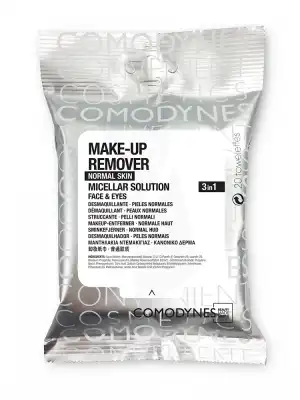 Comodynes Make Up Remover Lingettes Démaquillantes Eau Micellaire Peaux Normales 20 Sachets à TOULOUSE