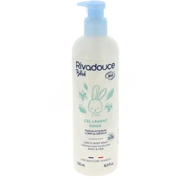 Rivadouce Bébé Bio Gel Doux Lavant Fl Pompe/500ml