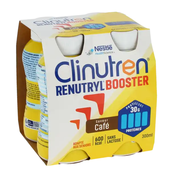 Clinutren Renutryl Booster Nutriment Café 4 Bouteilles/300ml