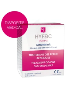 Hyfac Woman Active Mask Masque 15 Sachets
