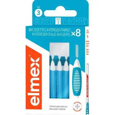 Elmex Brossette Inter-dentaire 1,1mm B/8 à Yvrac