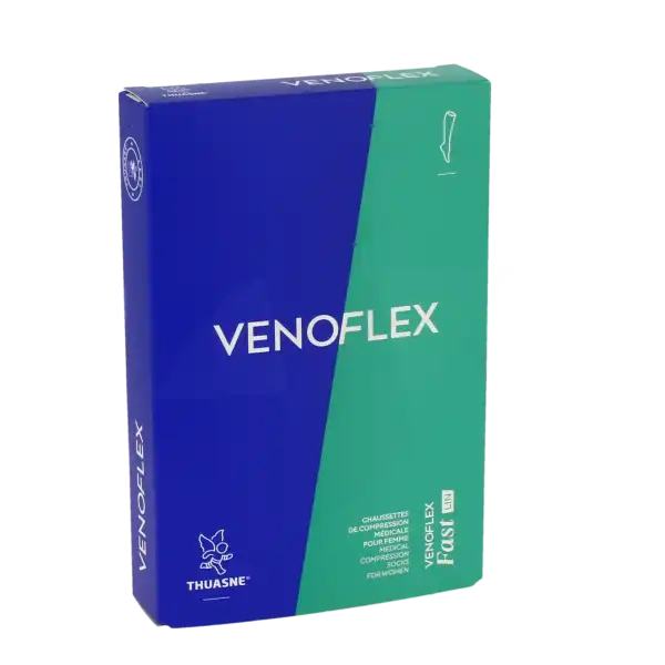 Venoflex Fast 2 Chaussette Lin Femme Ligne Noir Taille 1l