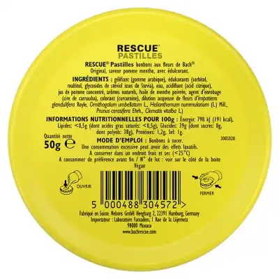 Rescue Past Pomme Menthe B/50g