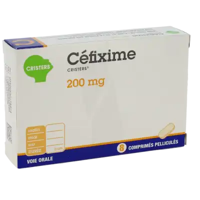 CEFIXIME CRISTERS 200 mg, comprimé pelliculé