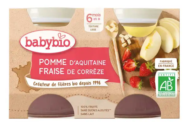 Babybio Pot Pomme Fraise