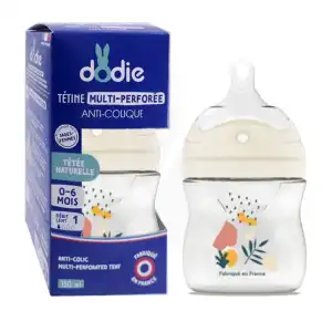 Acheter Dodie Teat & Ring Biberon tétine biomimétisme +0mois débit 1 Rose 150ml à Annecy
