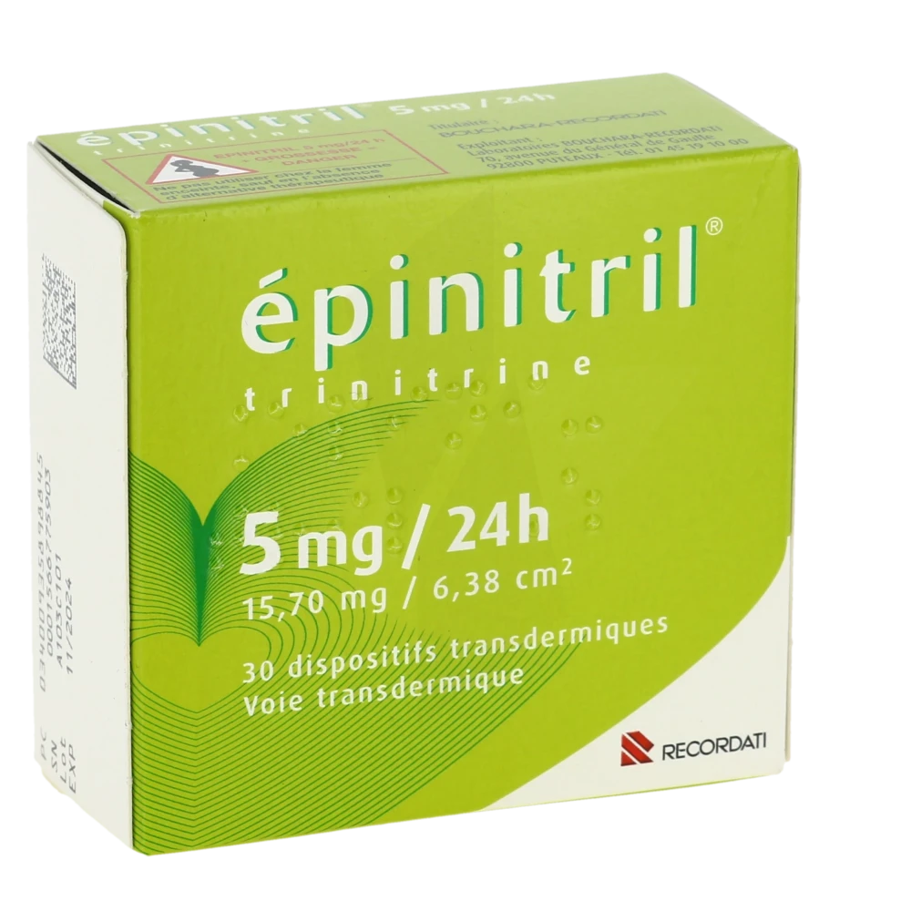 Epinitril 5 Mg/24 Heures, Dispositif Transdermique