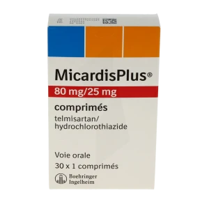 Micardisplus 80 Mg/25 Mg, Comprimé