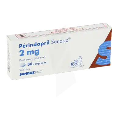 Perindopril Sandoz 2 Mg, Comprimé à NANTERRE