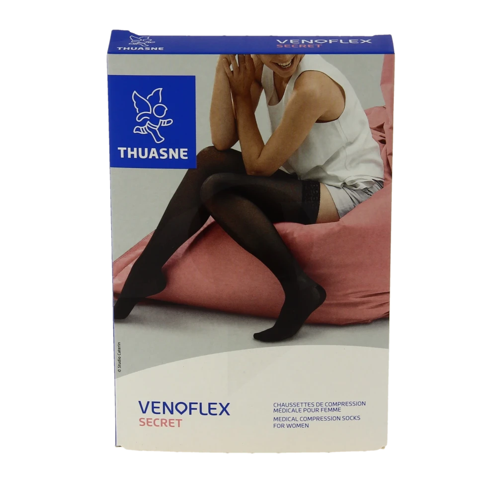 Pharmacie de Provence - Parapharmacie Thuasne Venoflex Secret 2 Chaussette  Femme Beige Naturel T2n - MARTIGUES