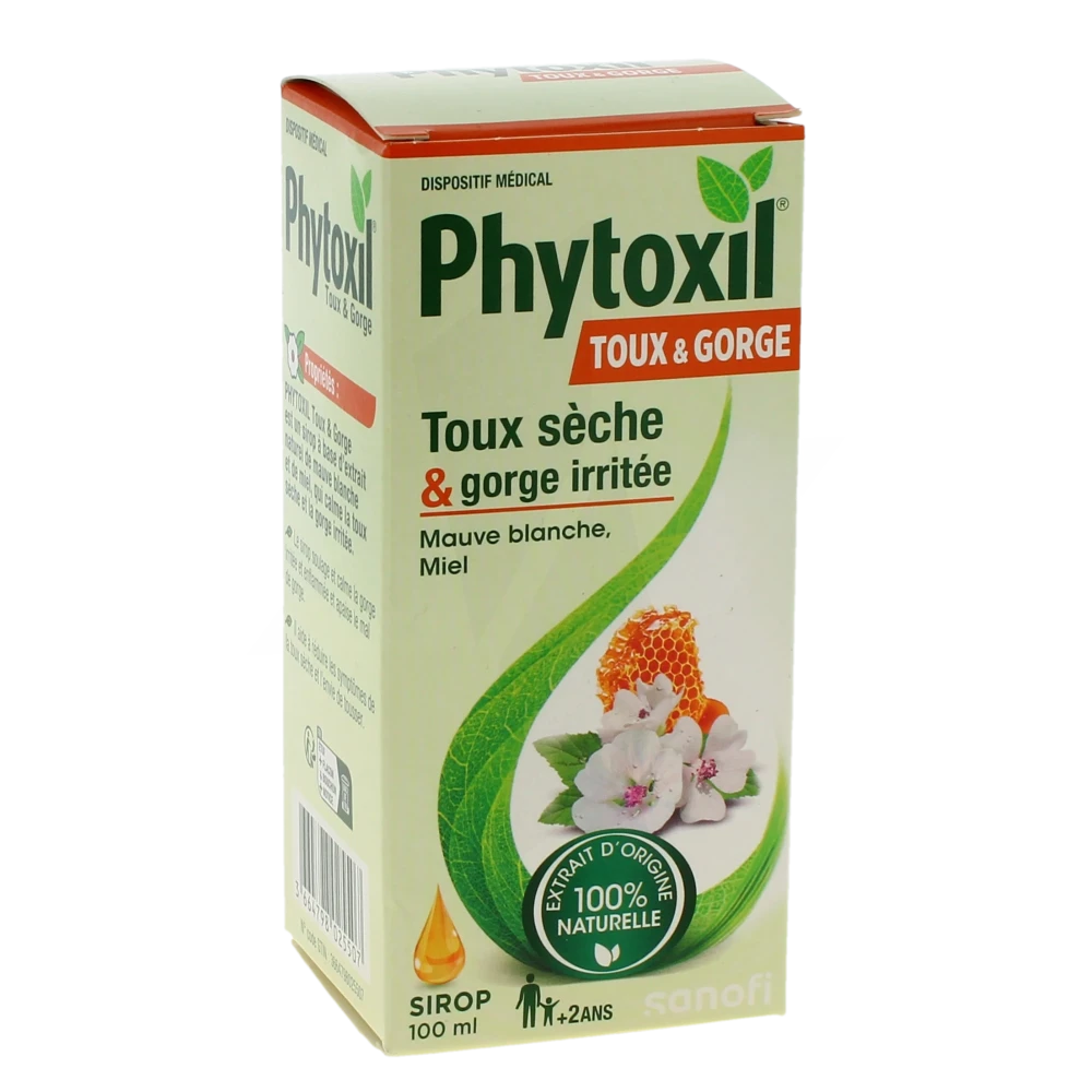 Phytoxil Toux Et Gorge Sirop Adulte Enfant +2 Ans Falcon De 100 Ml
