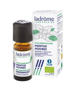 Ladrôme Huile Essentielle Menthe Poivrée Partie Aérienne Fleurie 10ml