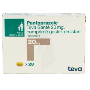 Pantoprazole Teva Sante 20 Mg, Comprimé Gastro-résistant