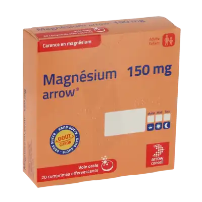 MAGNESIUM ARROW 150 mg, comprimé effervescent