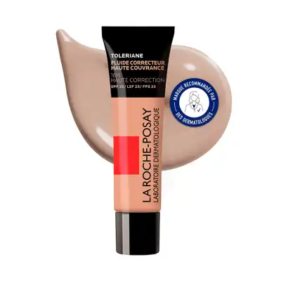 La Roche Posay Toleriane Fluide Correcteur Haute Couvrance 16h Haute Correction Spf25 Teinte N°12 Tube/30ml à Toulouse