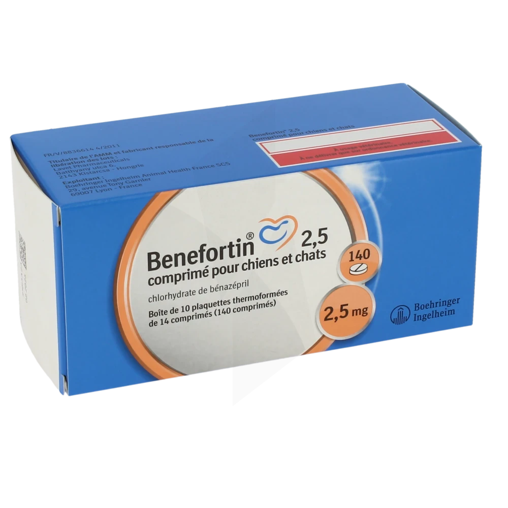 Benefortin 2,5 Mg Cpr Chien Chat B/140