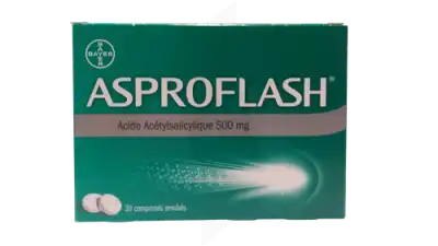 ASPROFLASH 500 mg, comprimé enrobé