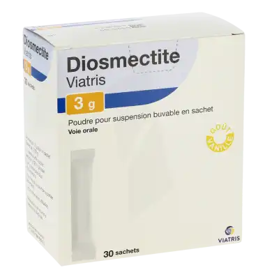 Diosmectite Viatris 3 G, Poudre Pour Suspension Buvable En Sachet à Nice