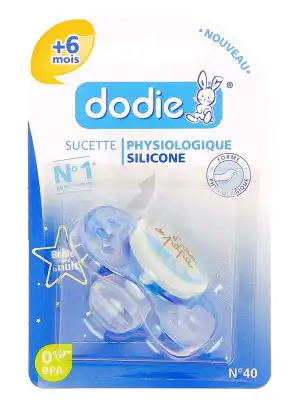 Sucette Dodie Physiologique Silicone Phosphorescente 6 Mois + à Harly