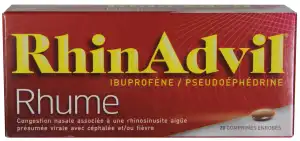 Rhinadvil Rhume Ibuprofene/pseudoephedrine, Comprimé Enrobé à Libourne