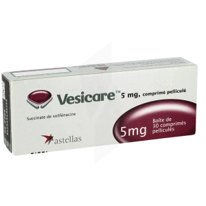 Vesicare 5 Mg, Comprimé Pelliculé