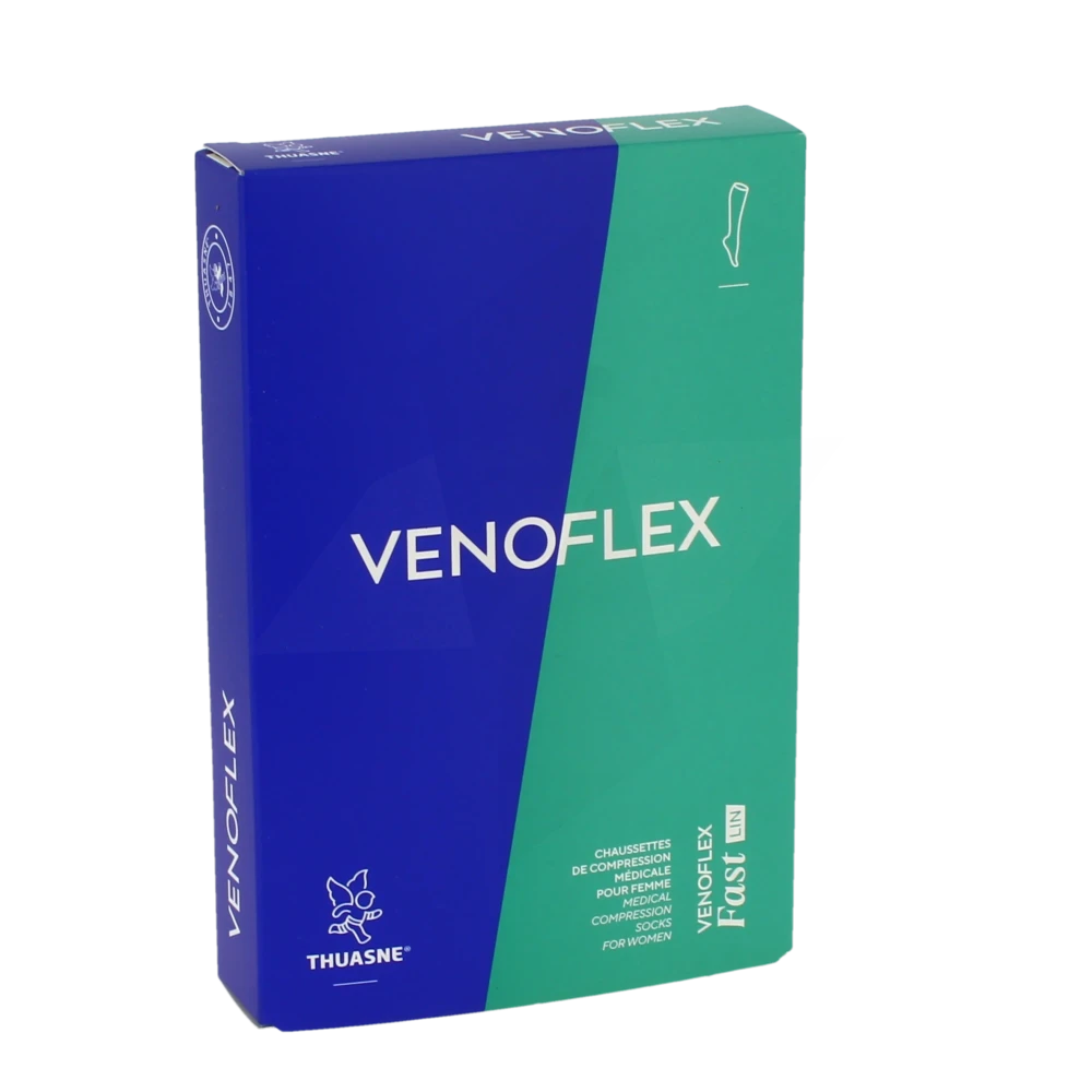 Venoflex Fast 2 Chaussette Lin Femme Ligne Noir Taille 1l
