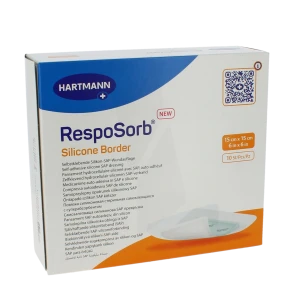 Resposorb Silicone Border Pans Absorption Importante 15x15cm B/10